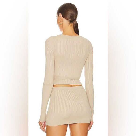 HELSA Ediva Cardigan In Oyster Neutral - Picture 7 of 13